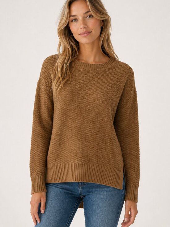 GAP Sweaters - NWT GAP 100% cotton carmel color oversized sweater, size XS